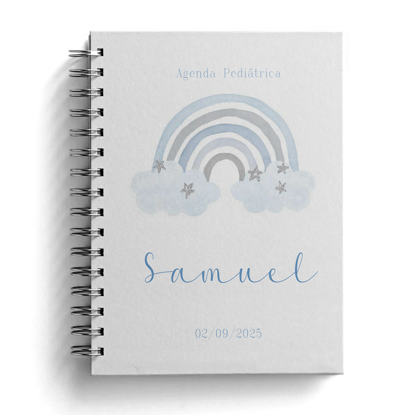 Agenda Pediátrica con Nombre y fecha en la portada 2