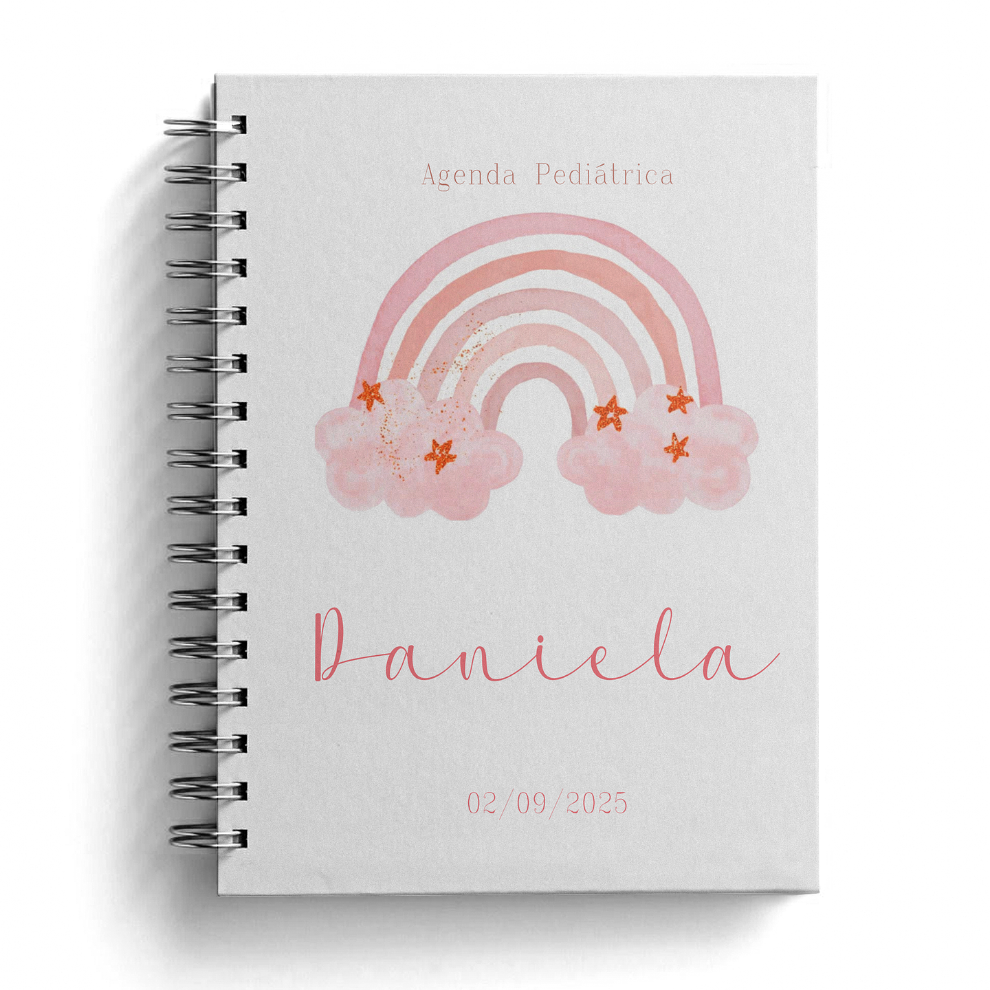 Agenda Pediátrica con Nombre y fecha en la portada 1