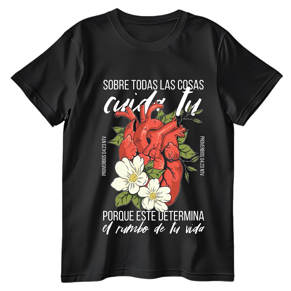 Polera Guarda tu corazón  1