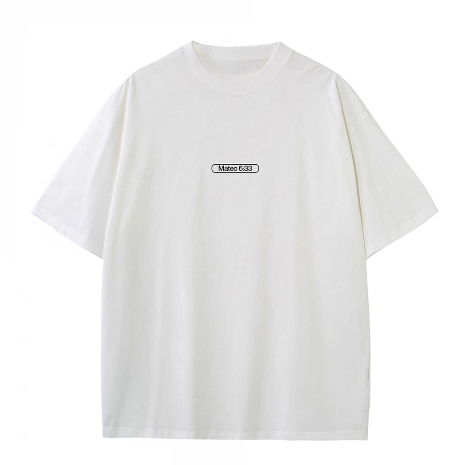 Polera Oversize Mateo 6:33 3