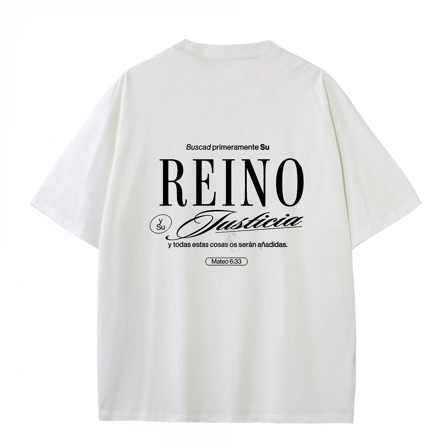 Polera Oversize Mateo 6:33 4