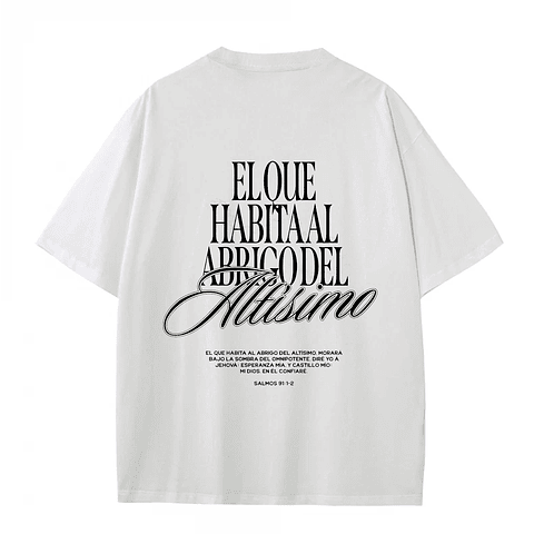 Polera Oversize Salmos 91:1-2