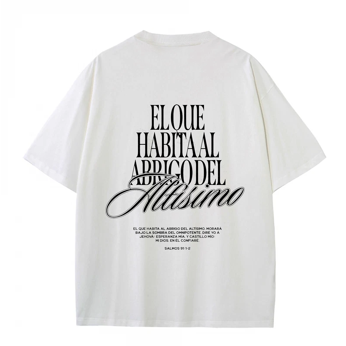 Polera Oversize Salmos 91:1-2 1