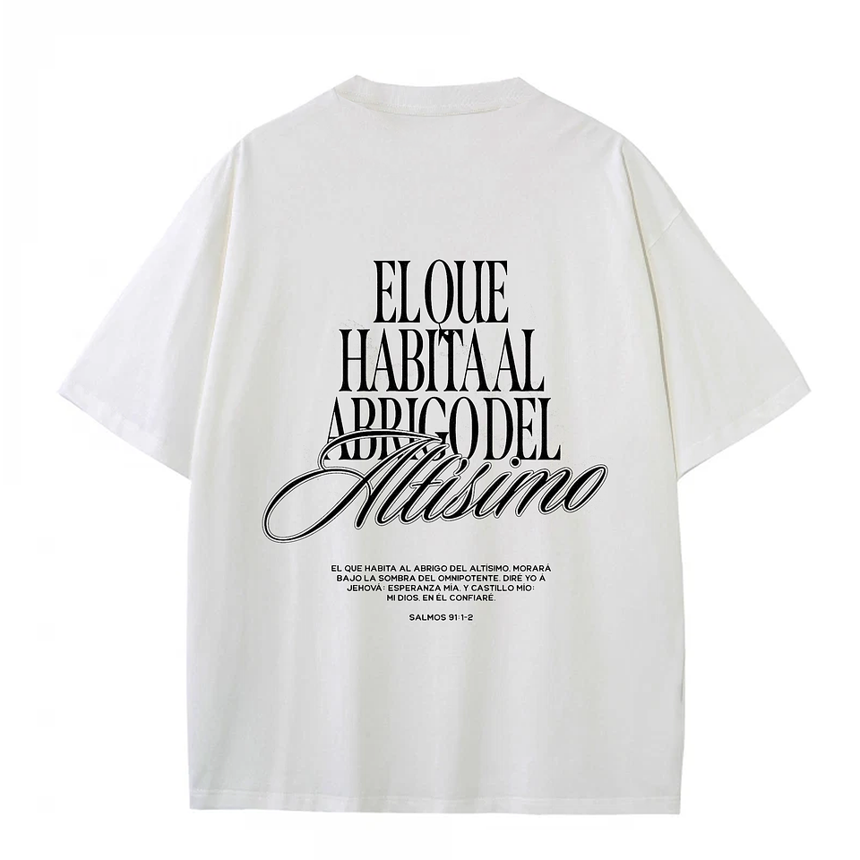 Polera Oversize Salmos 91:1-2 1