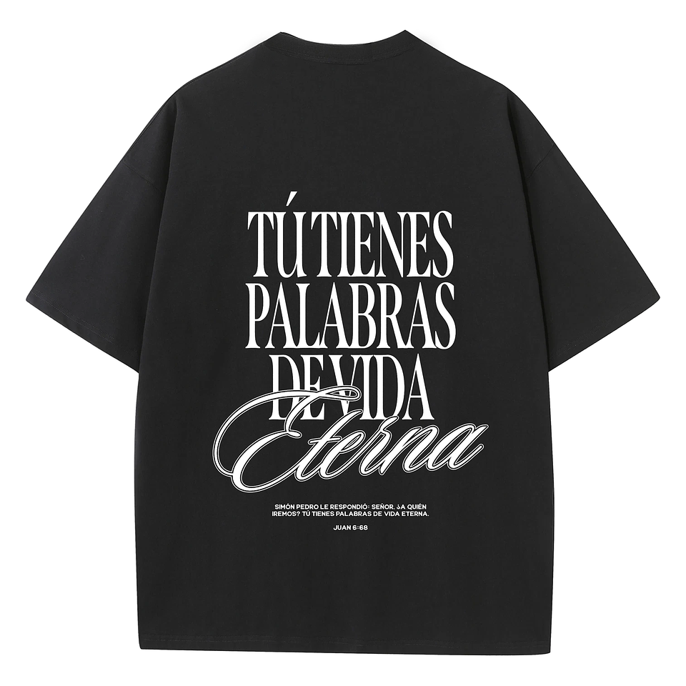 Polera Oversize Juan 6:68 1