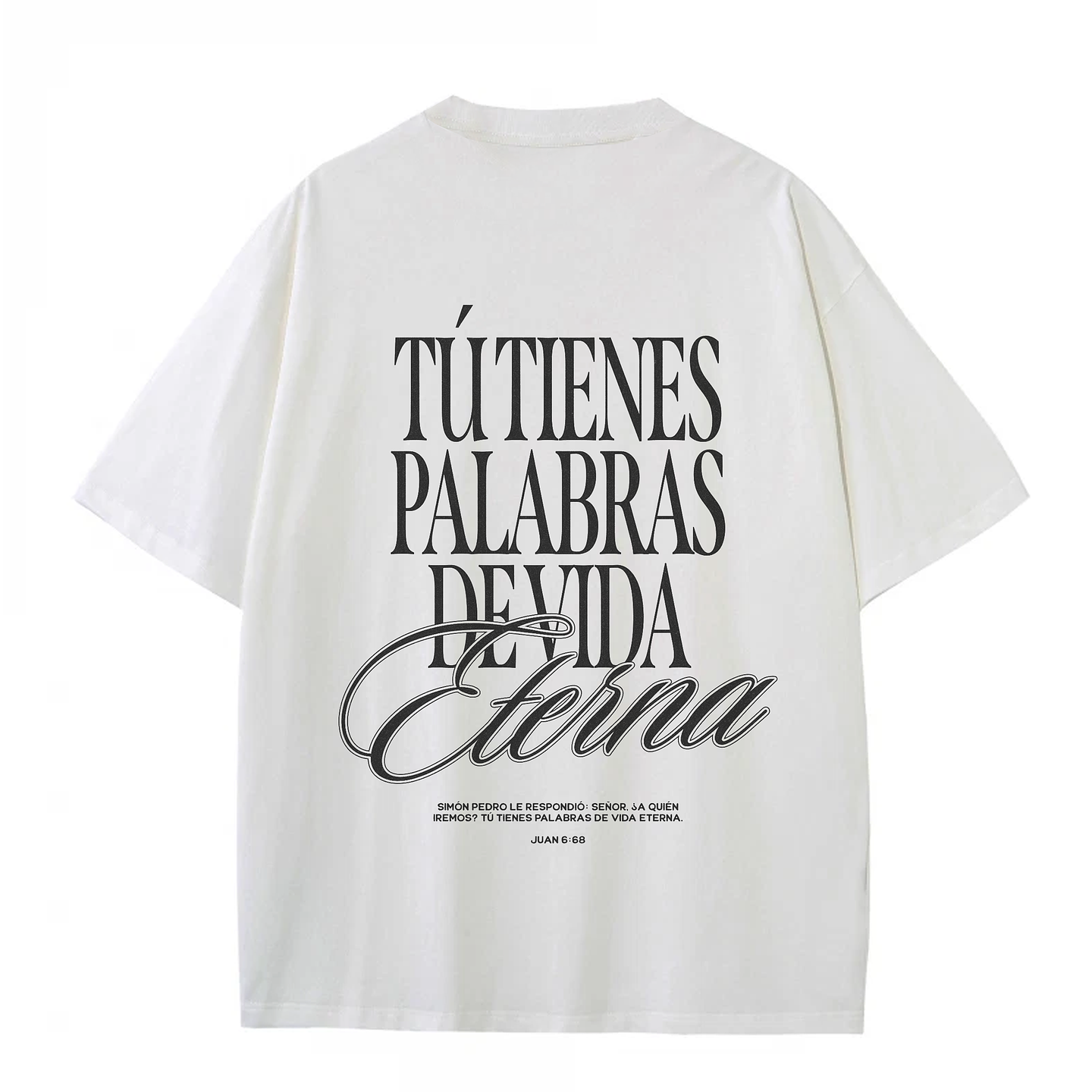 Polera Oversize Juan 6:68 4
