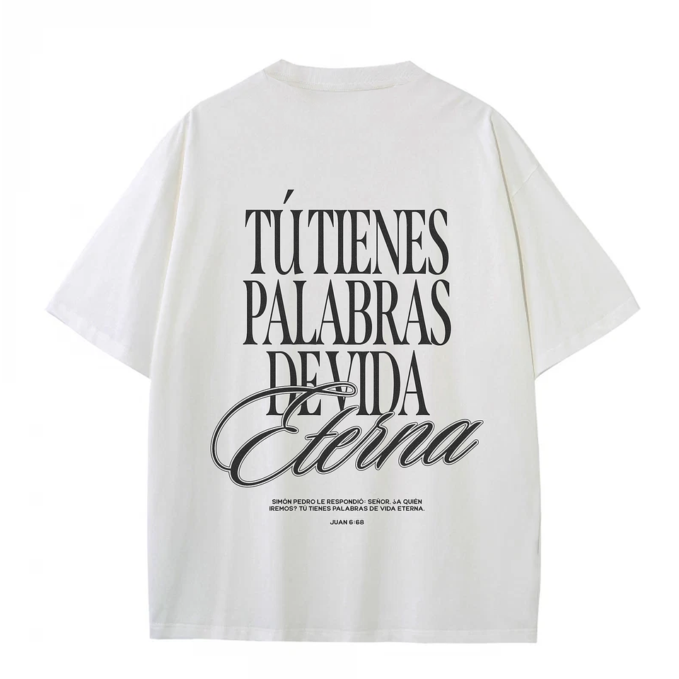 Polera Oversize Juan 6:68 4
