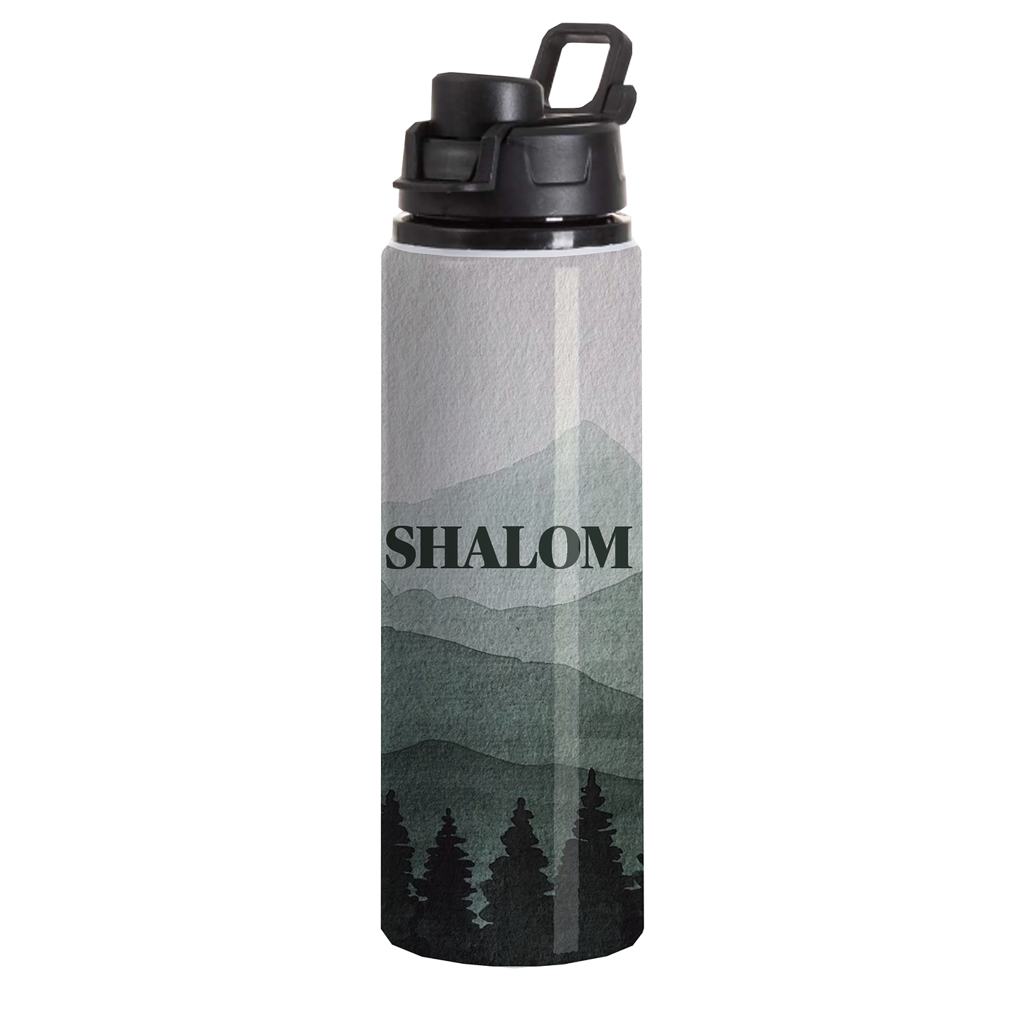 Botella Aluminio Tapa Click Shalom 1