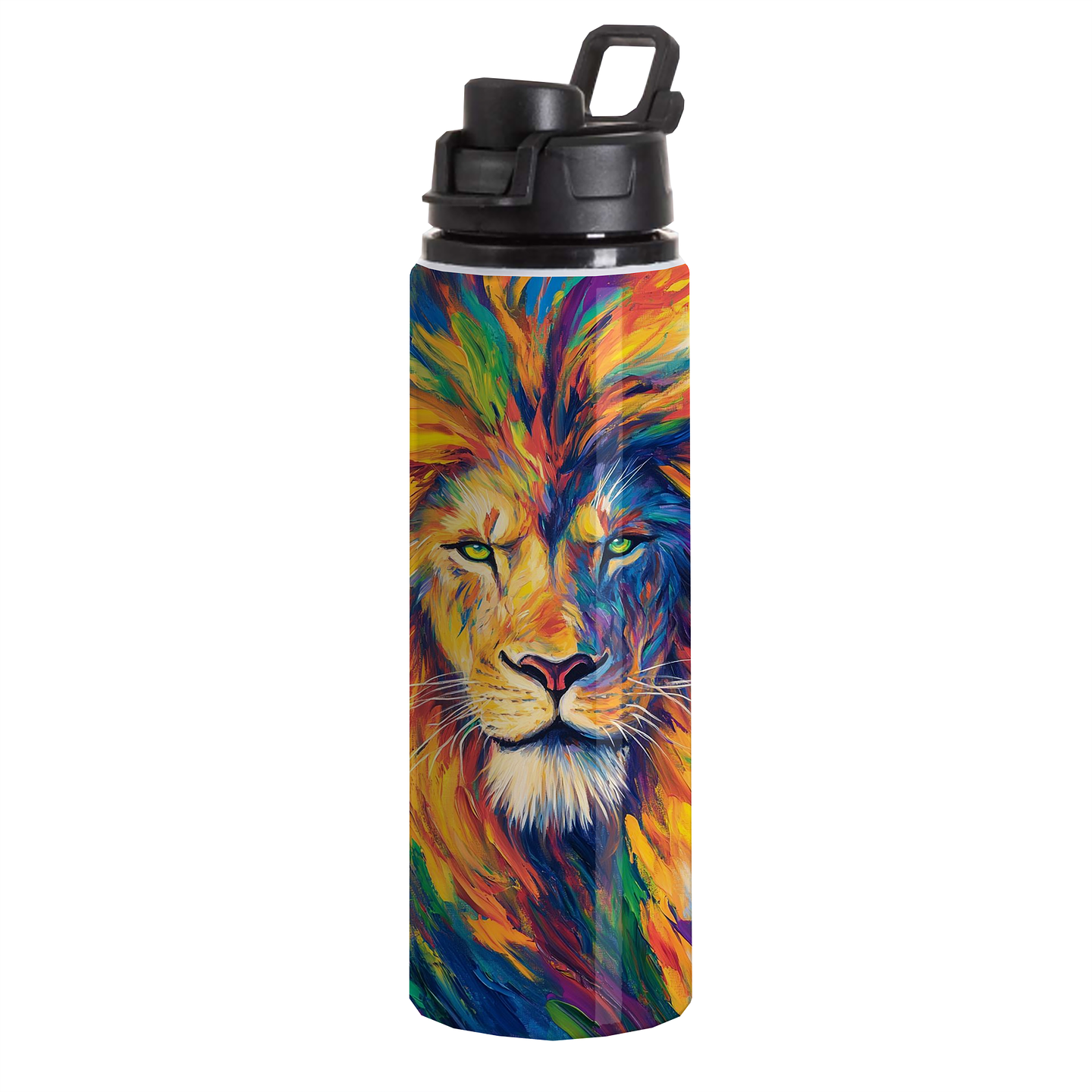 Botella Aluminio Tapa Click León Colores  1