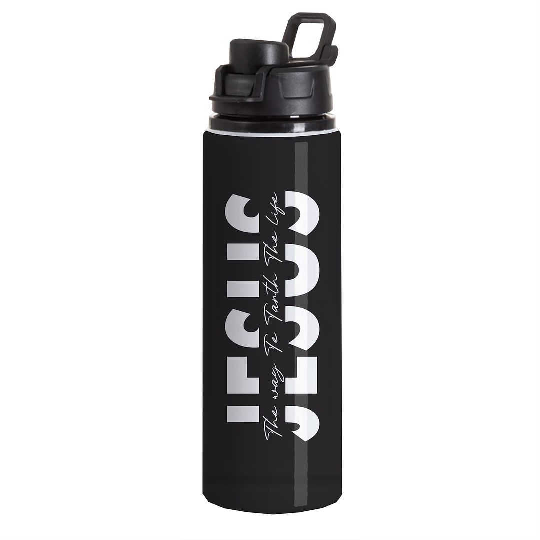 Botella Aluminio Tapa Click Jesus The Way 1