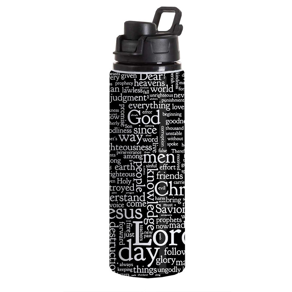 Botella Aluminio Tapa Click Jesus Lord 1