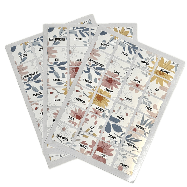 Pestañas para Biblia Estilo floral 1