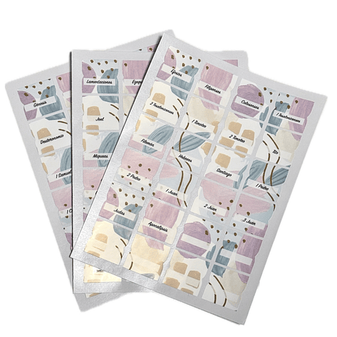 Pestañas para Biblia Estilo Flores Acuarelas