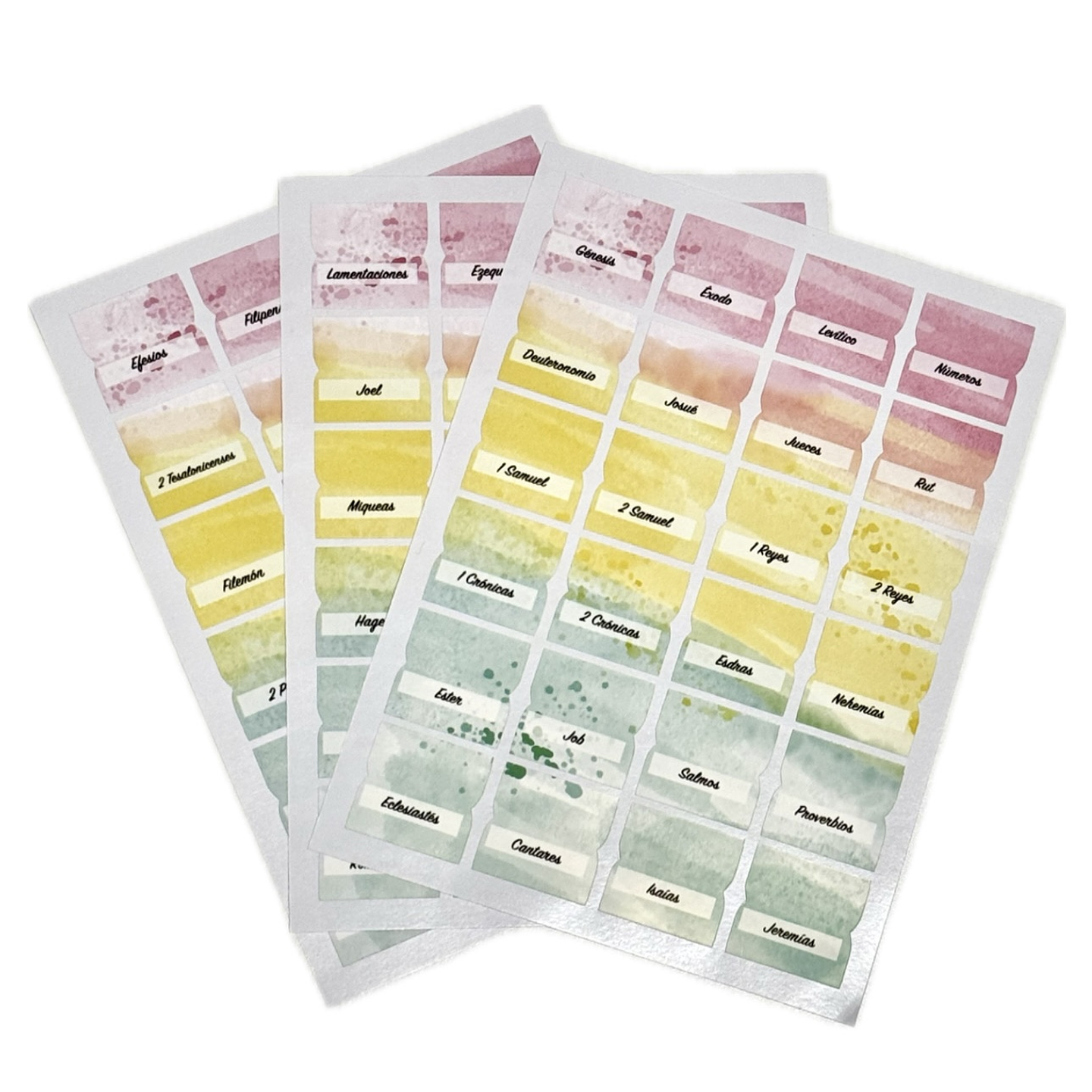 Pestañas para Biblia Estilo Colores de fe 1