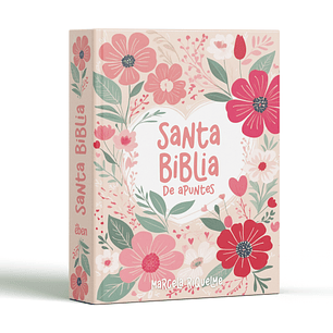 Biblia de Apuntes RVR 1960 Flores Rosa