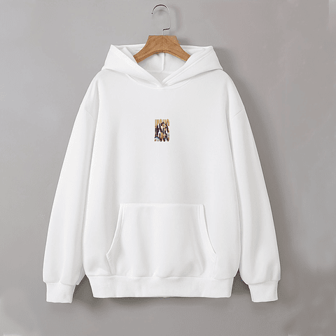 Polerón Canguro Jesús Color Blanco