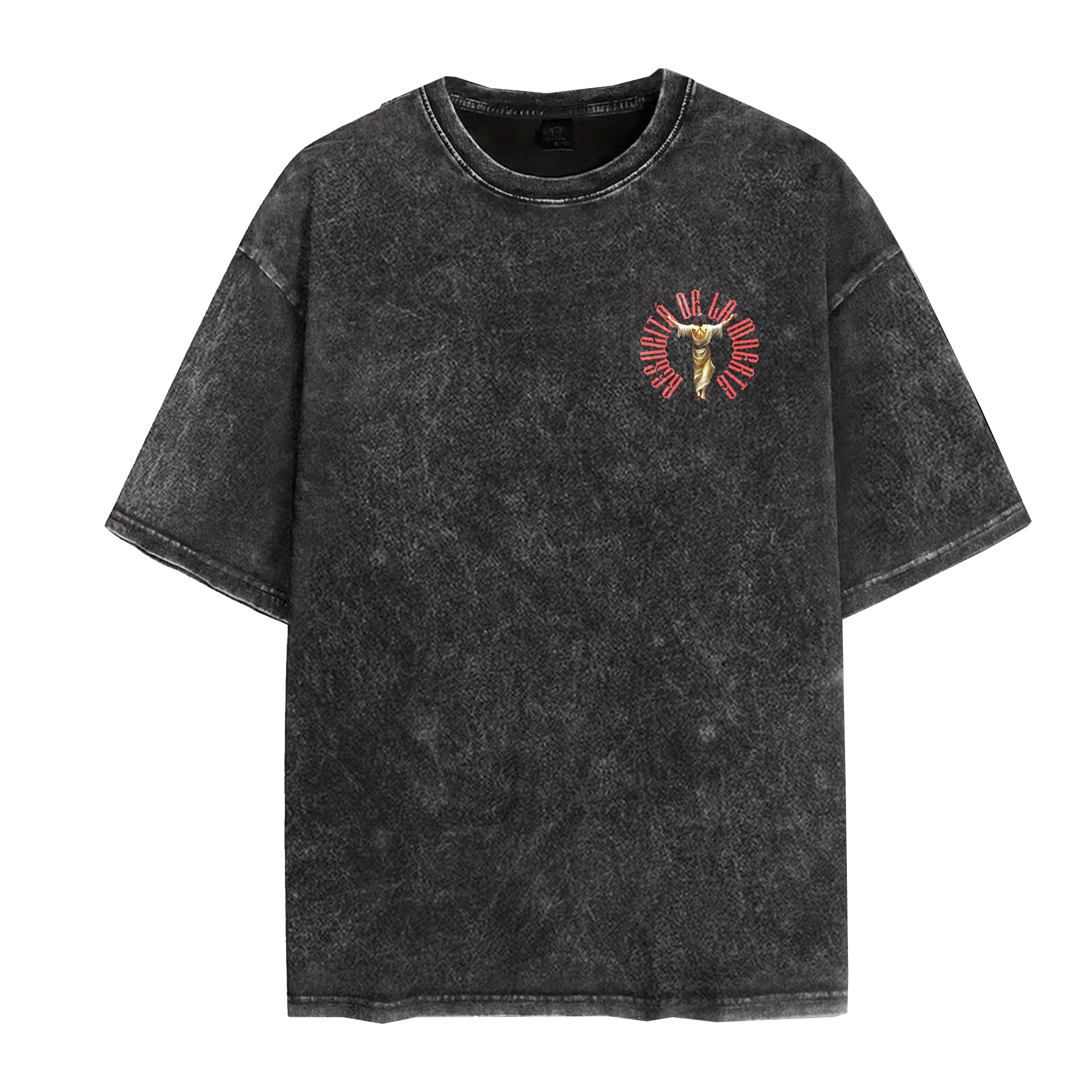 Polera Acid Wash Resucitó de la muerte 2