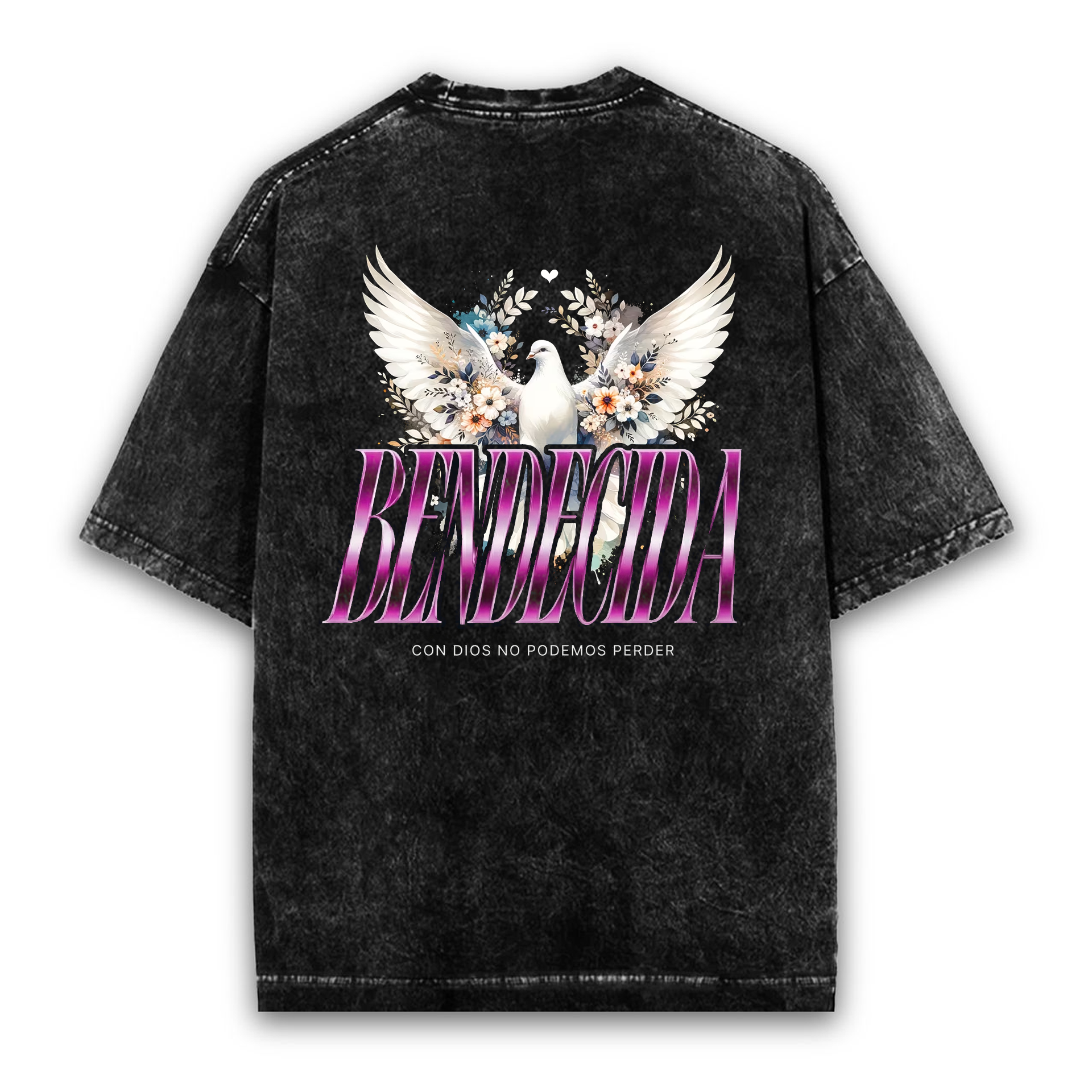Polera Acid Wash Bendecida 1