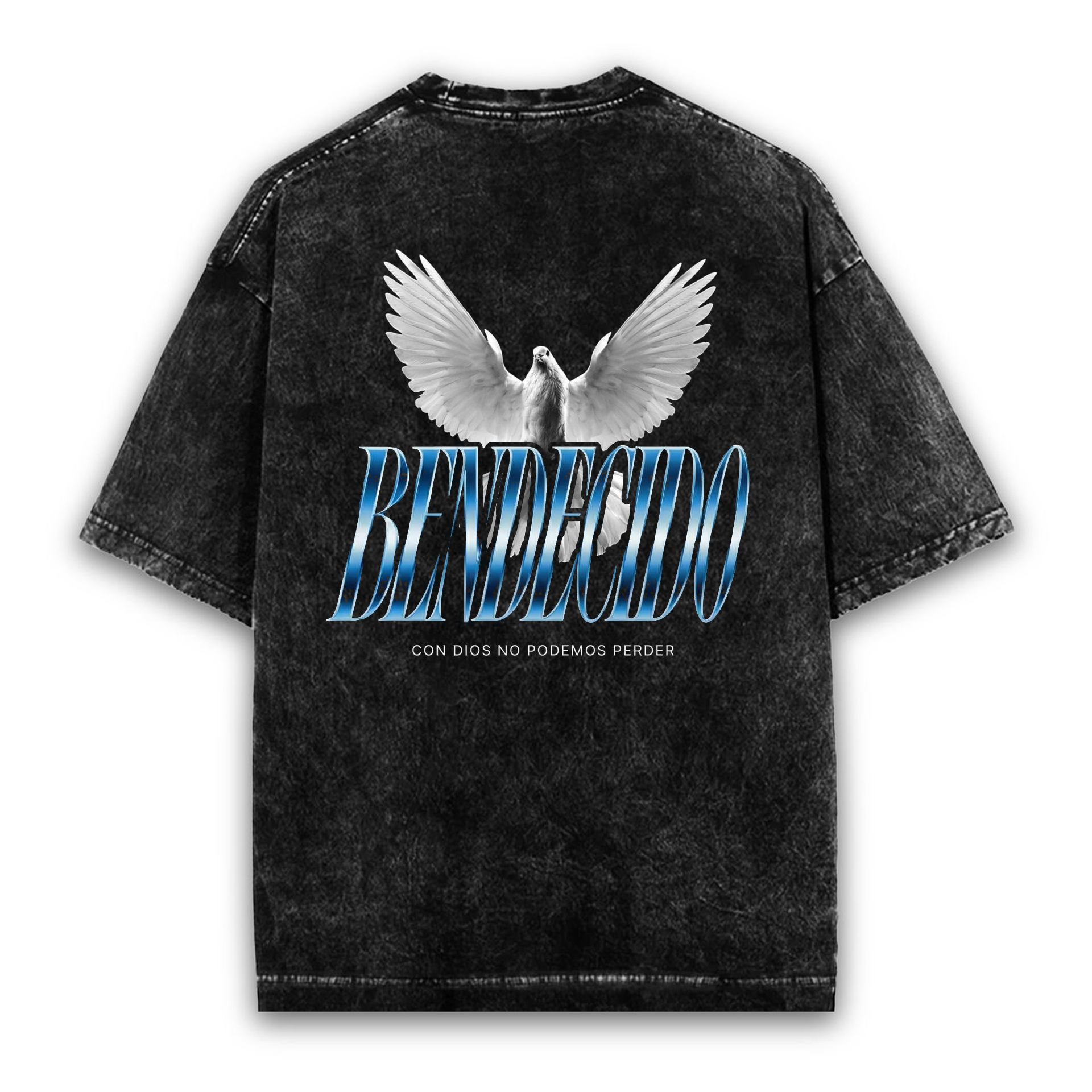 Polera Acid Wash Bendecido 1
