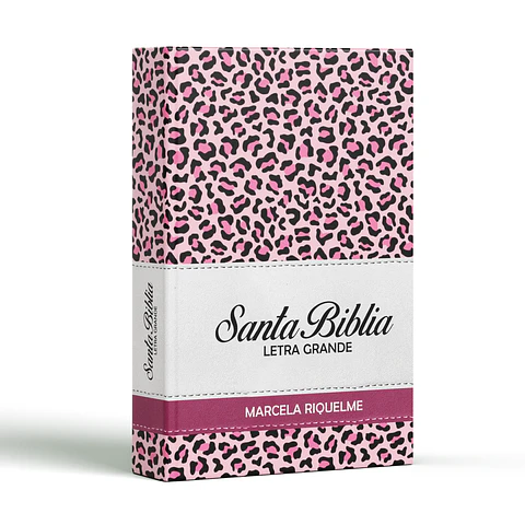 Biblia Reina Valera 1960 Letra Grande - Animal Print Rosa 