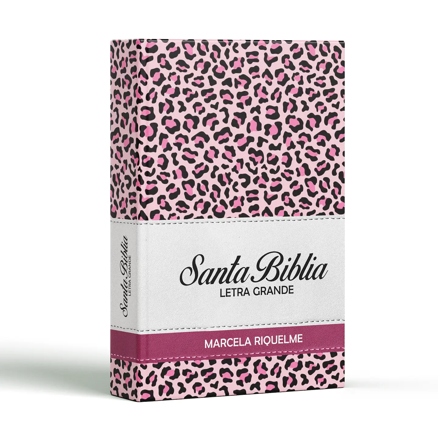 Biblia Reina Valera 1960 Letra Grande - Animal Print Rosa  1