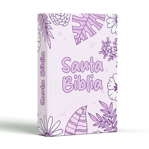 Biblia Flores Lila
