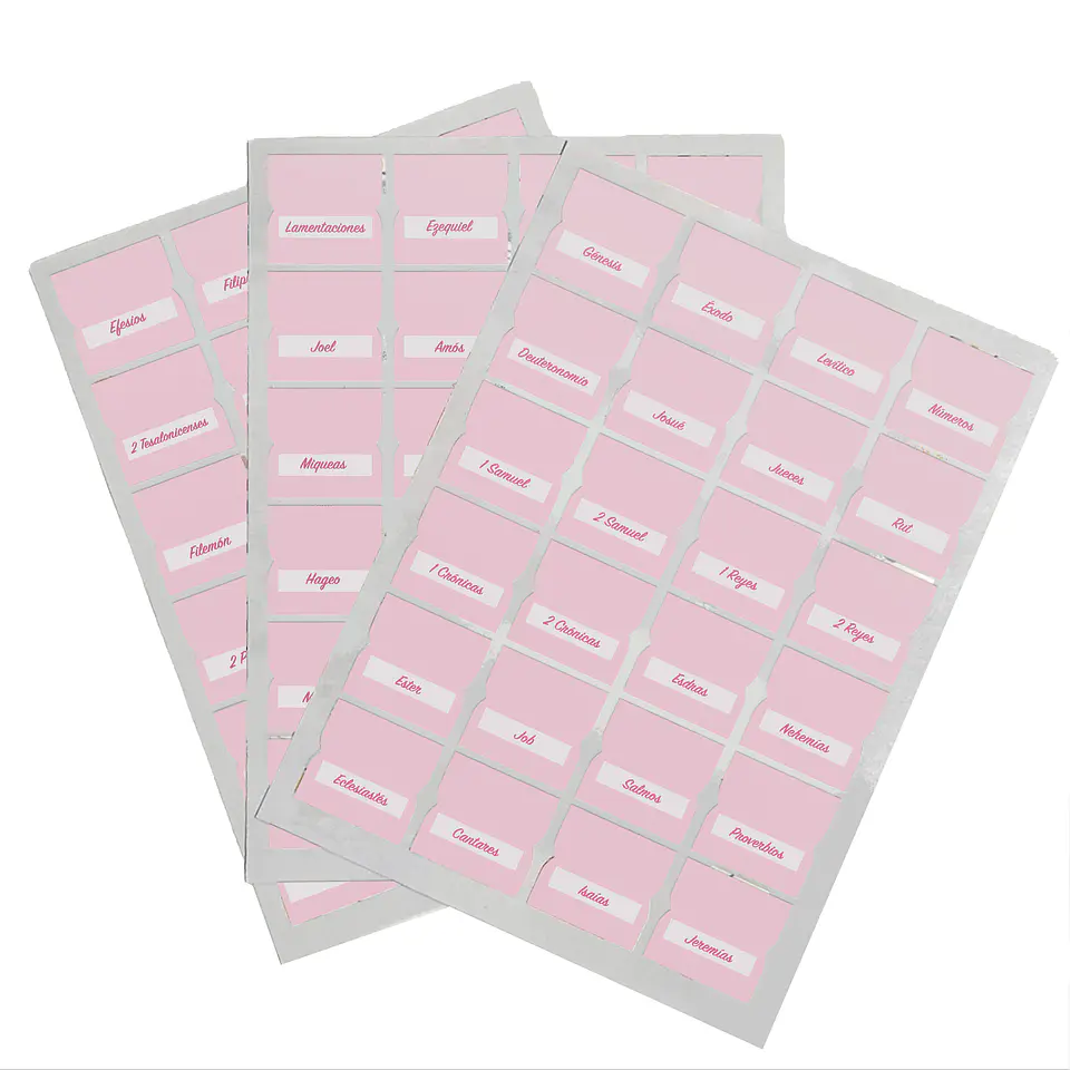 Pestañas para Biblia Rosadas 1