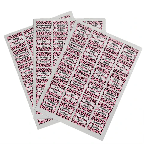 Pestañas para Biblia Animal Print Rosa