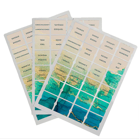 Pestañas para Biblia Inspira Verde