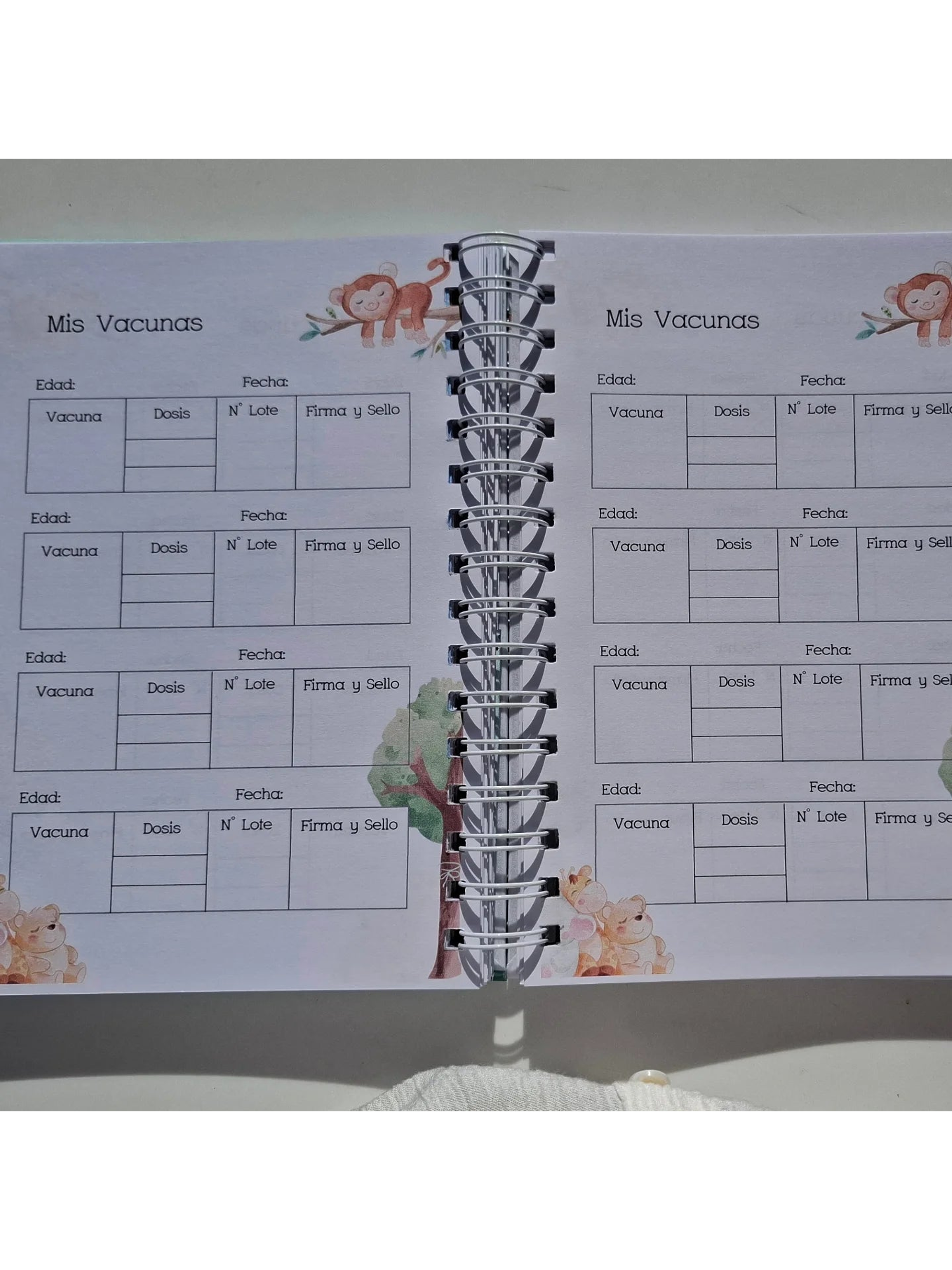 Agenda pediátrica animales tiernos. 2