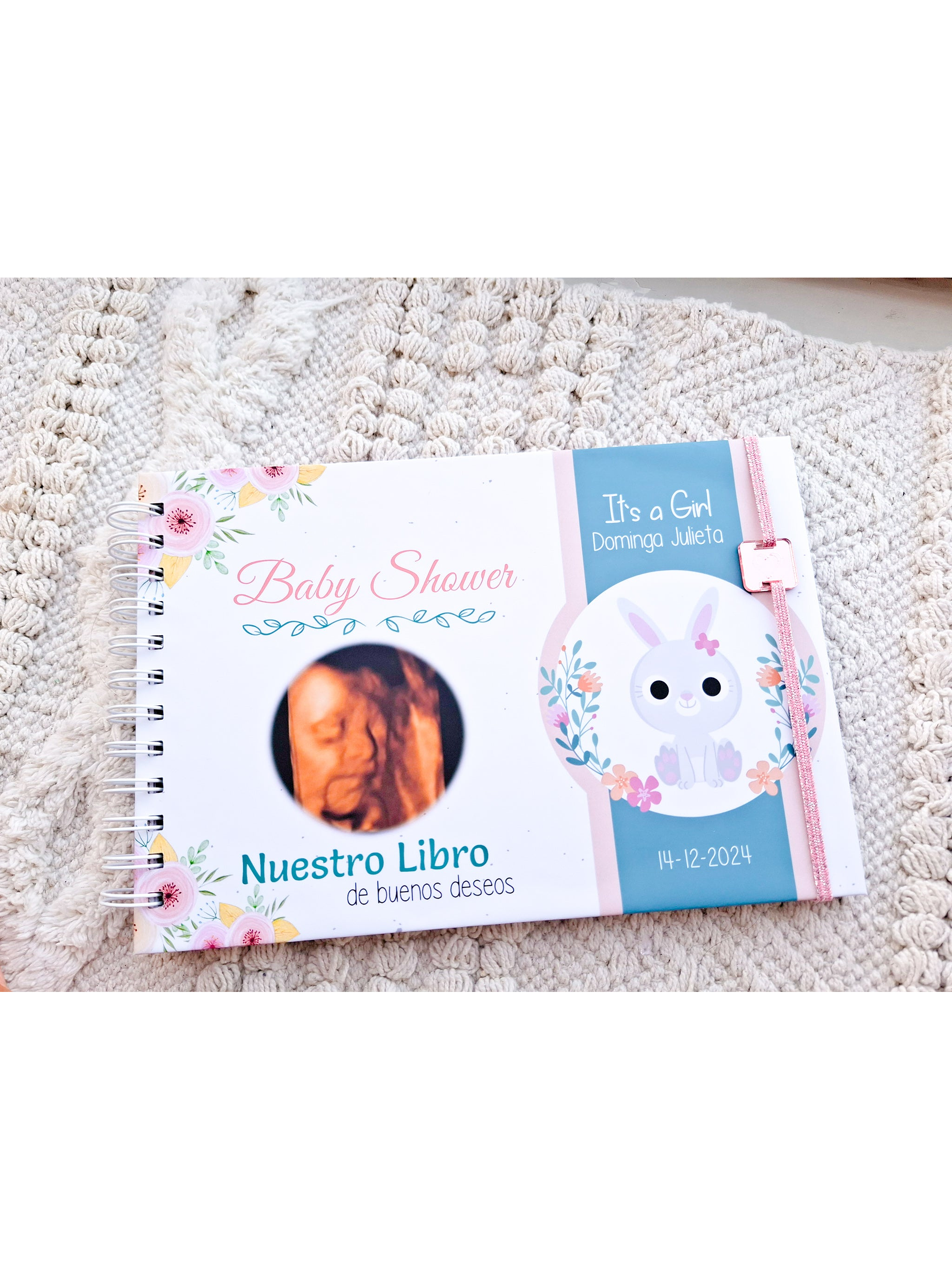 Álbum buenos deseos Baby Shower Conejita. 1