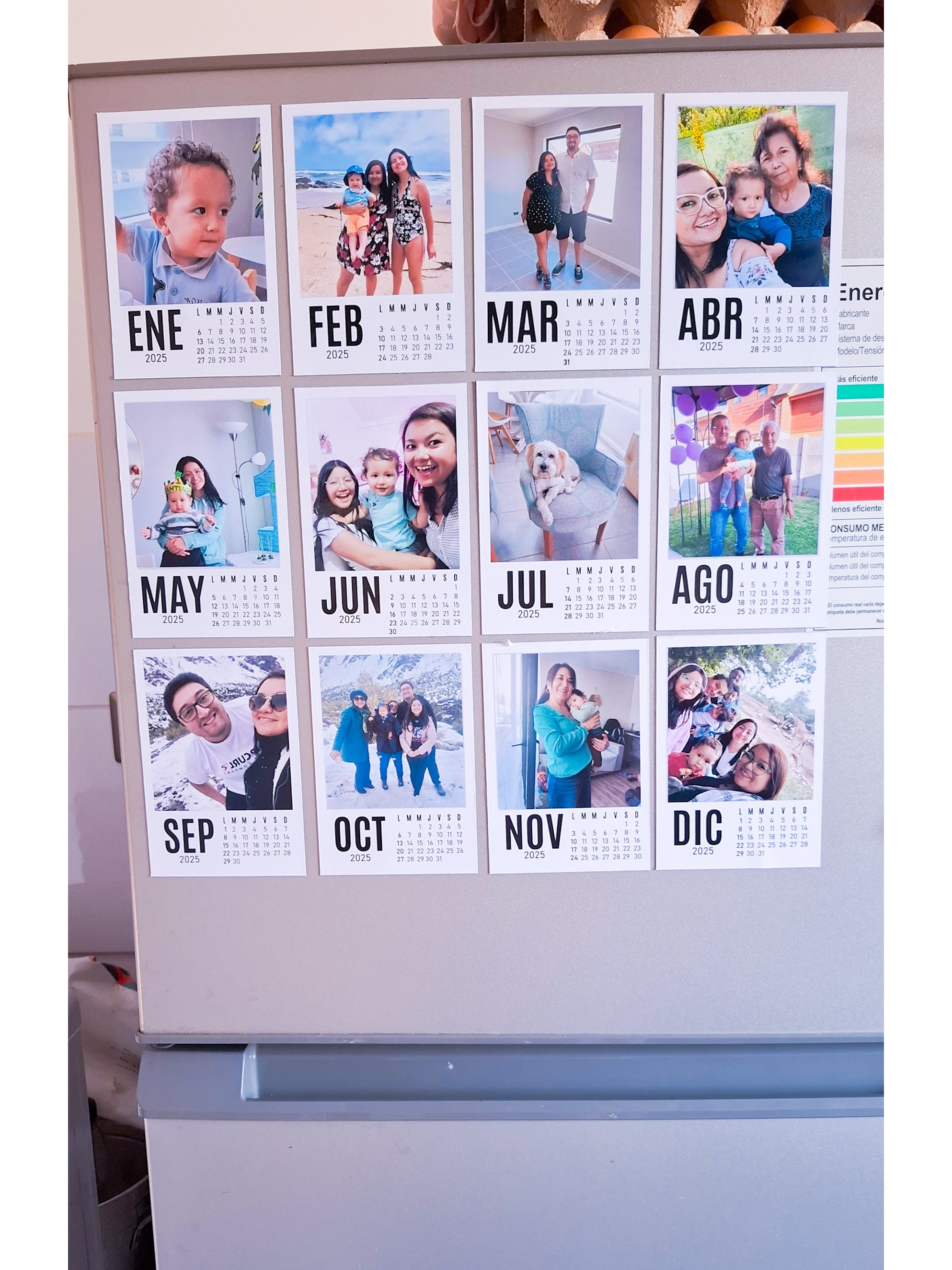 Calendario magnético 1