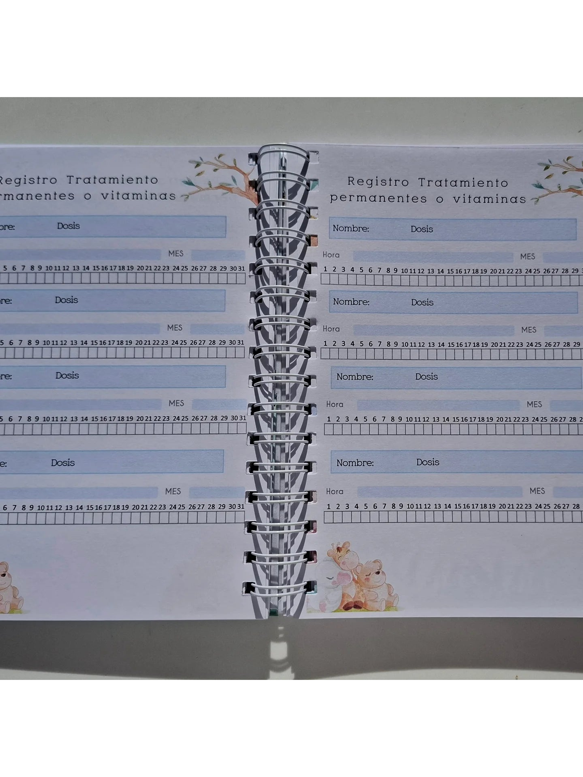 Agenda pediátrica animales tiernos. 4