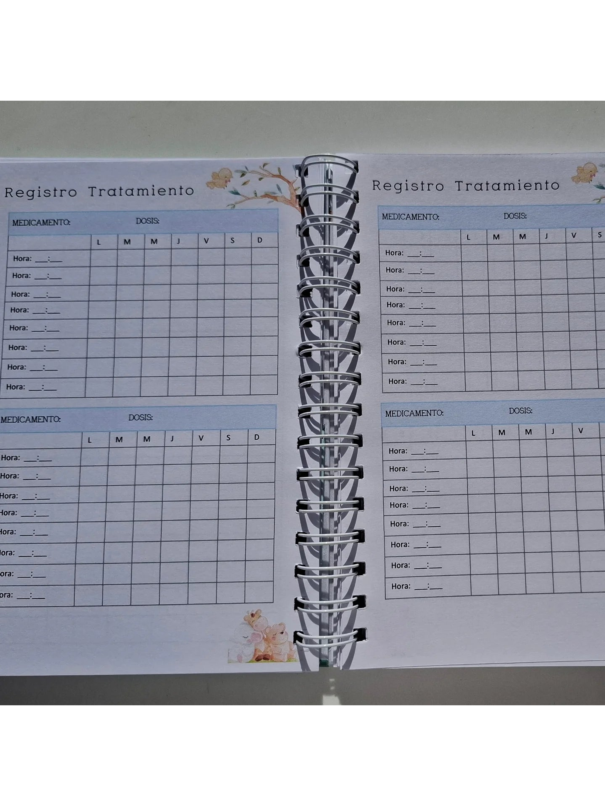 Agenda pediátrica animales tiernos. 5