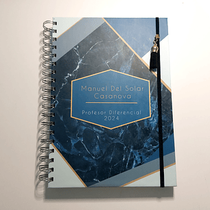 Cuaderno Planificador Hombre Azul