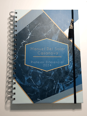 Cuaderno Planificador Hombre Azul
