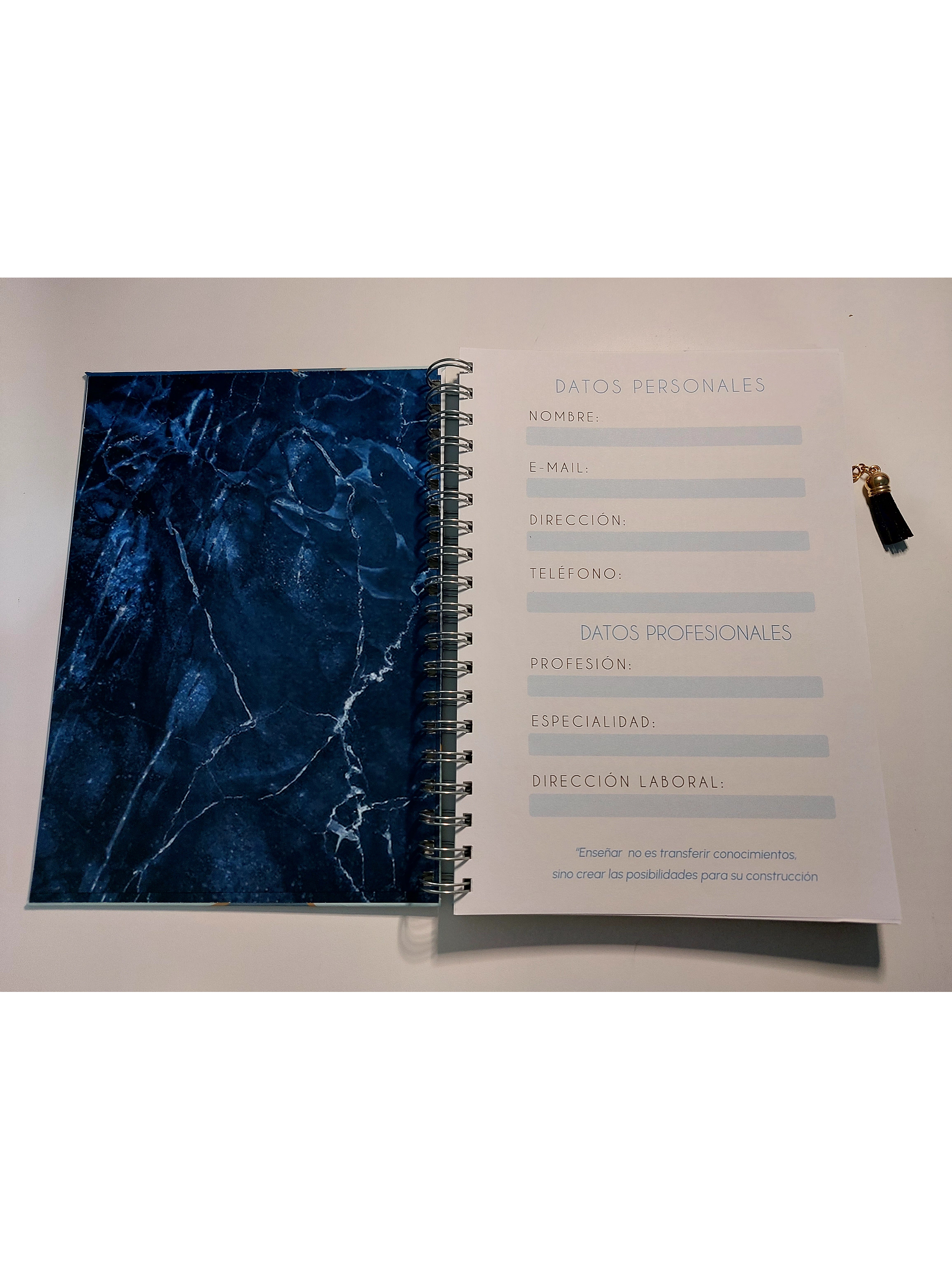Cuaderno Planificador Hombre Azul 2