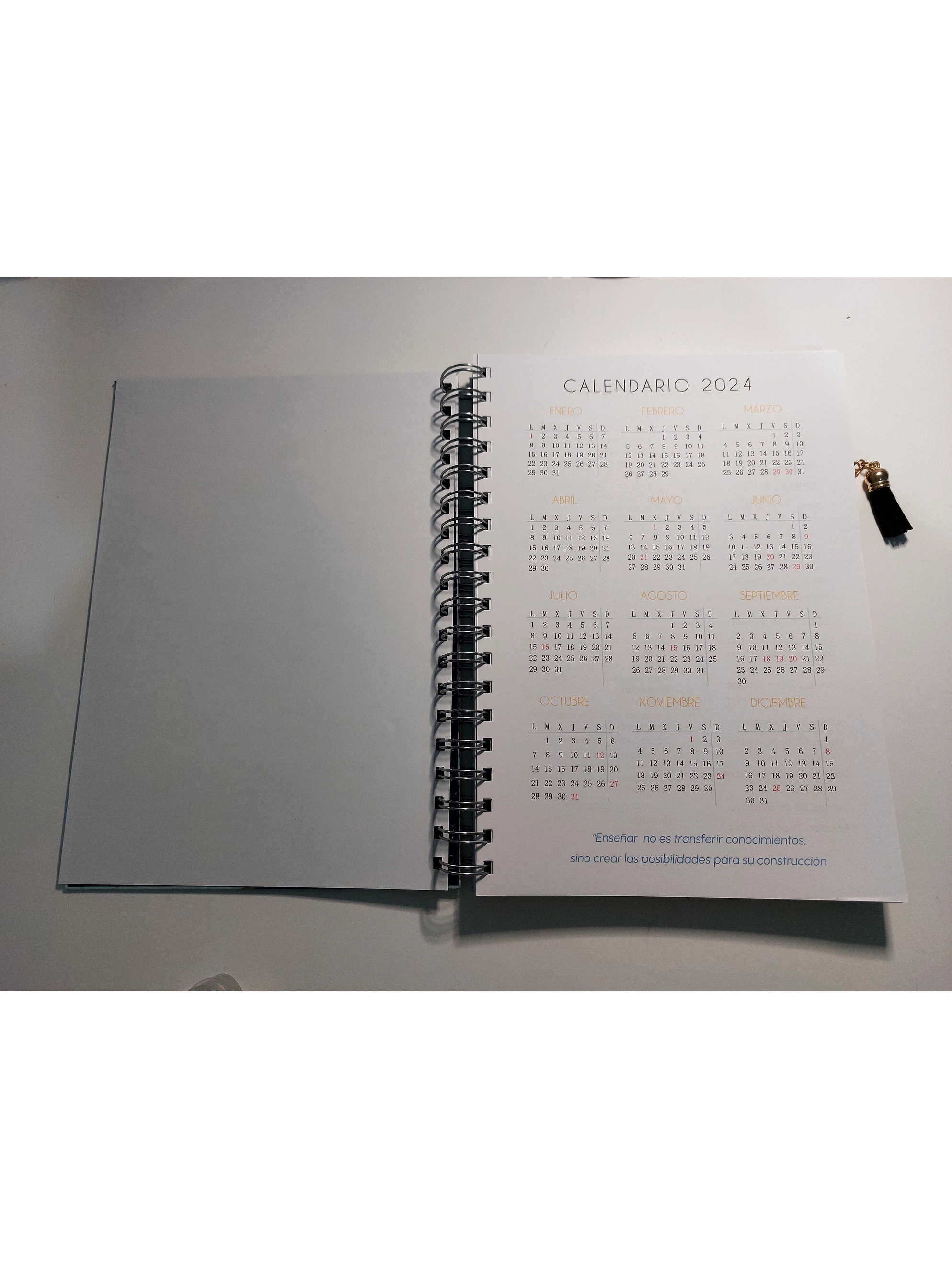 Cuaderno Planificador Hombre Azul 3