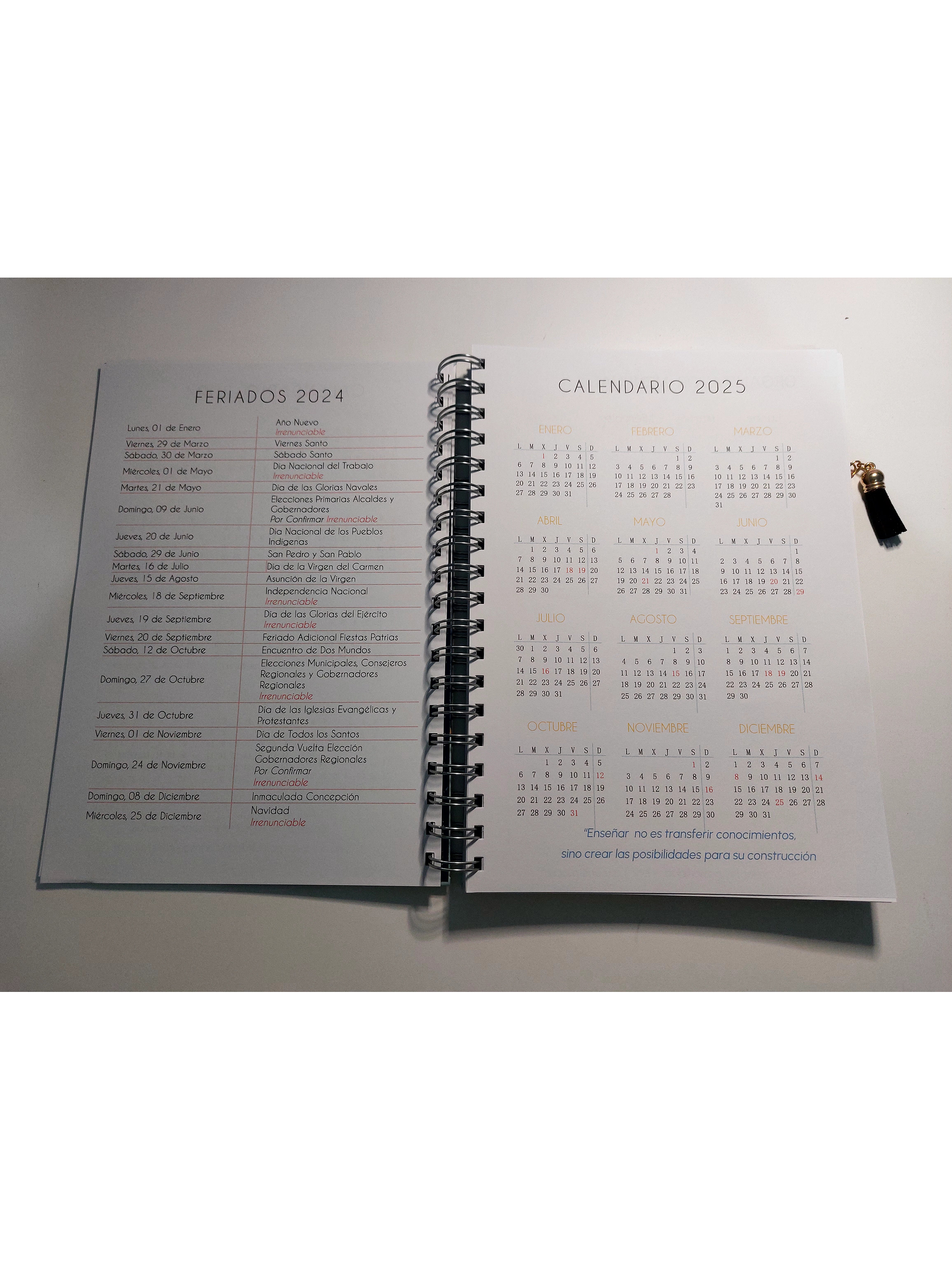 Cuaderno Planificador Hombre Azul 4