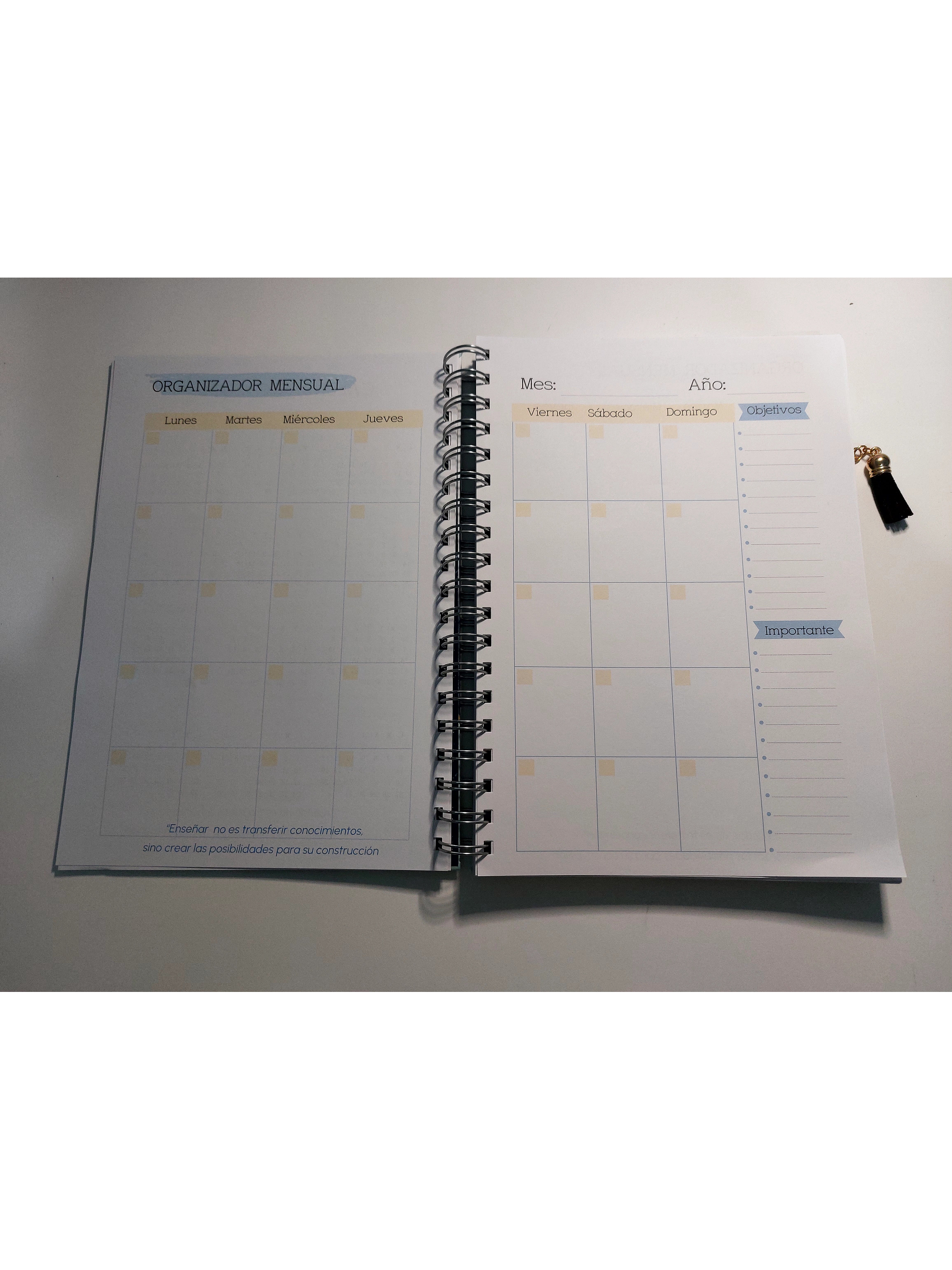 Cuaderno Planificador Hombre Azul 5