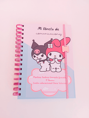 Libreta de comunicaciones  My Melody y Kuromi