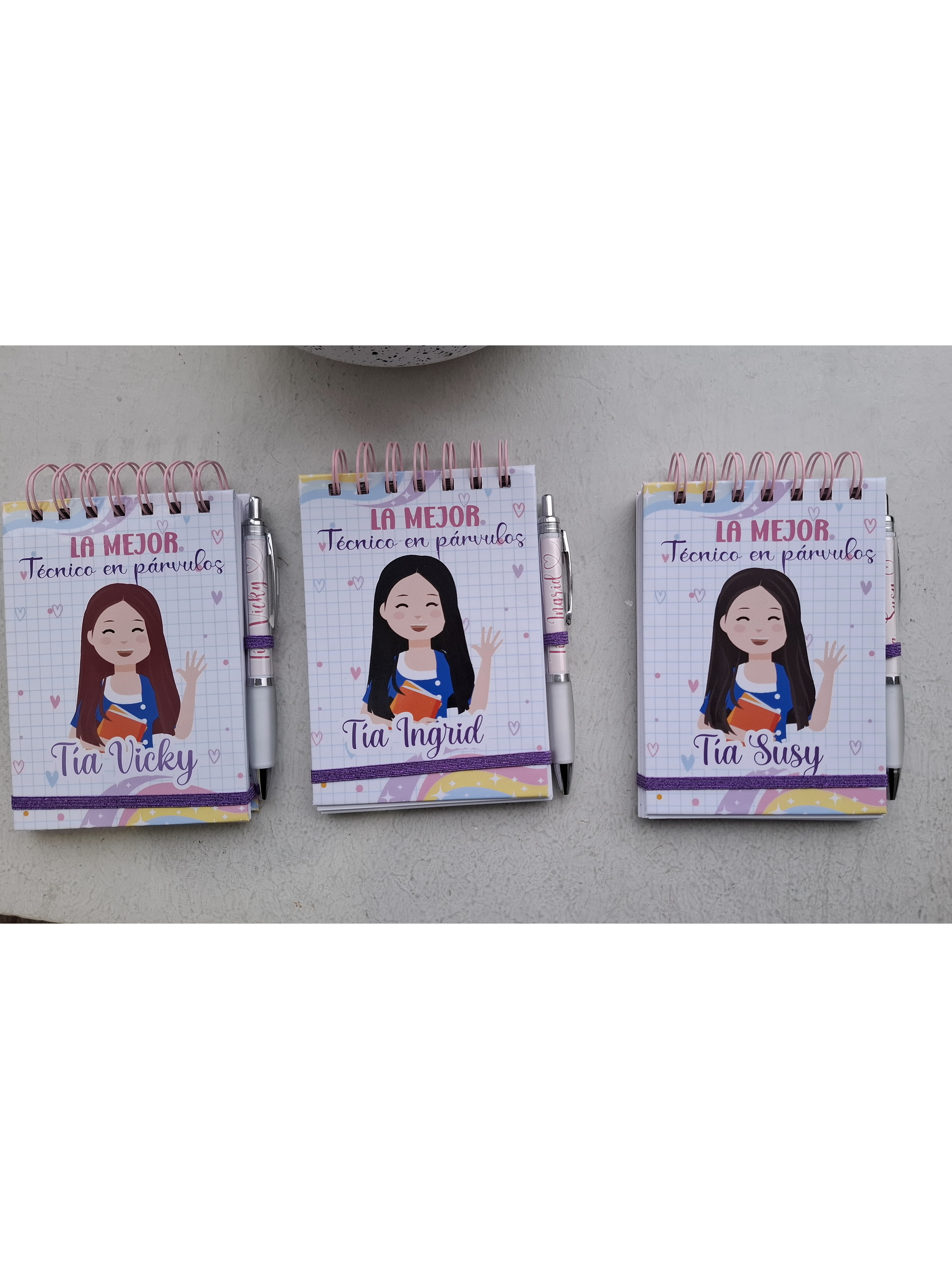 Libreta más lápiz personalizado Técnico en párvulos  1