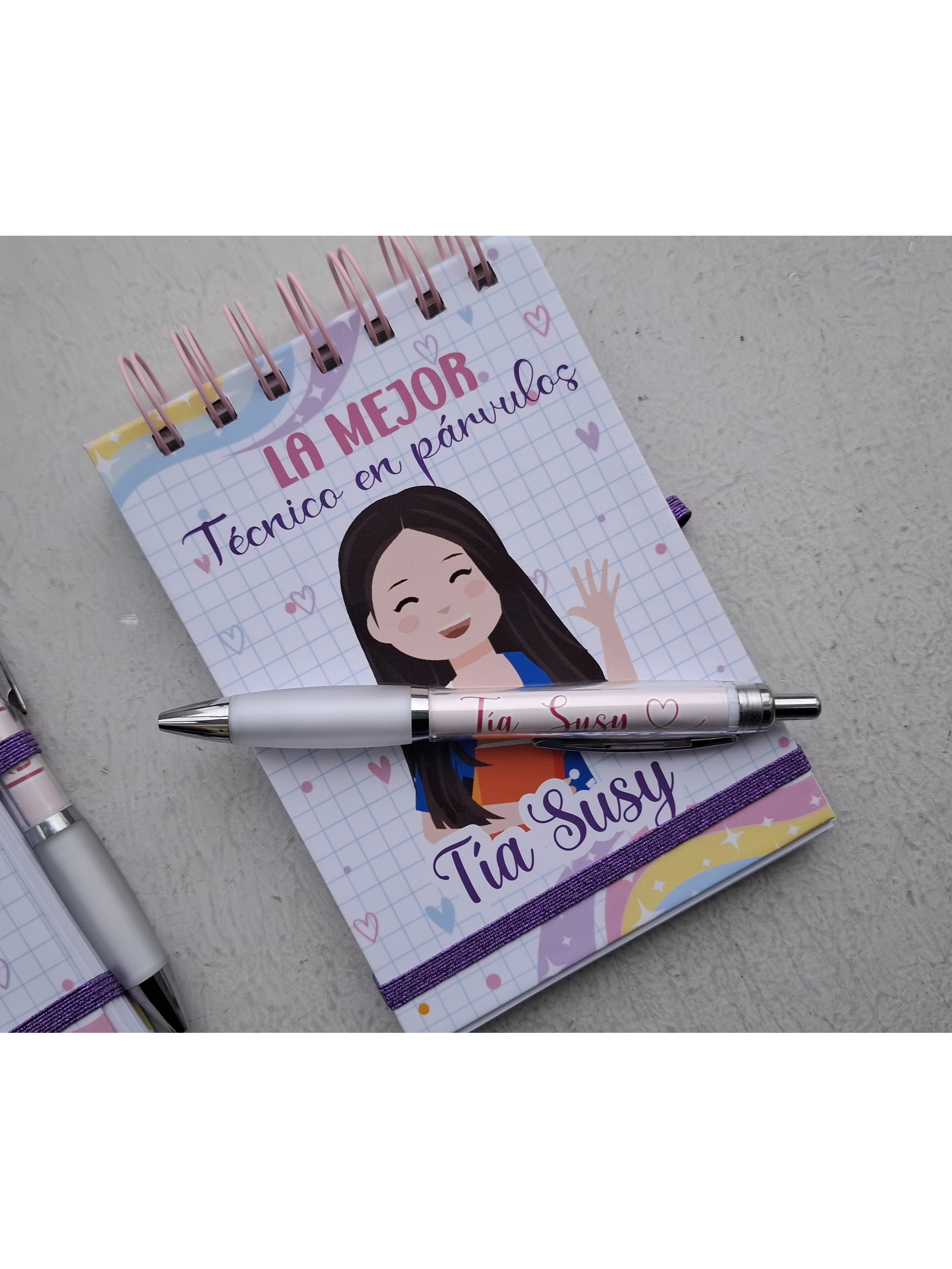 Libreta más lápiz personalizado Técnico en párvulos  2