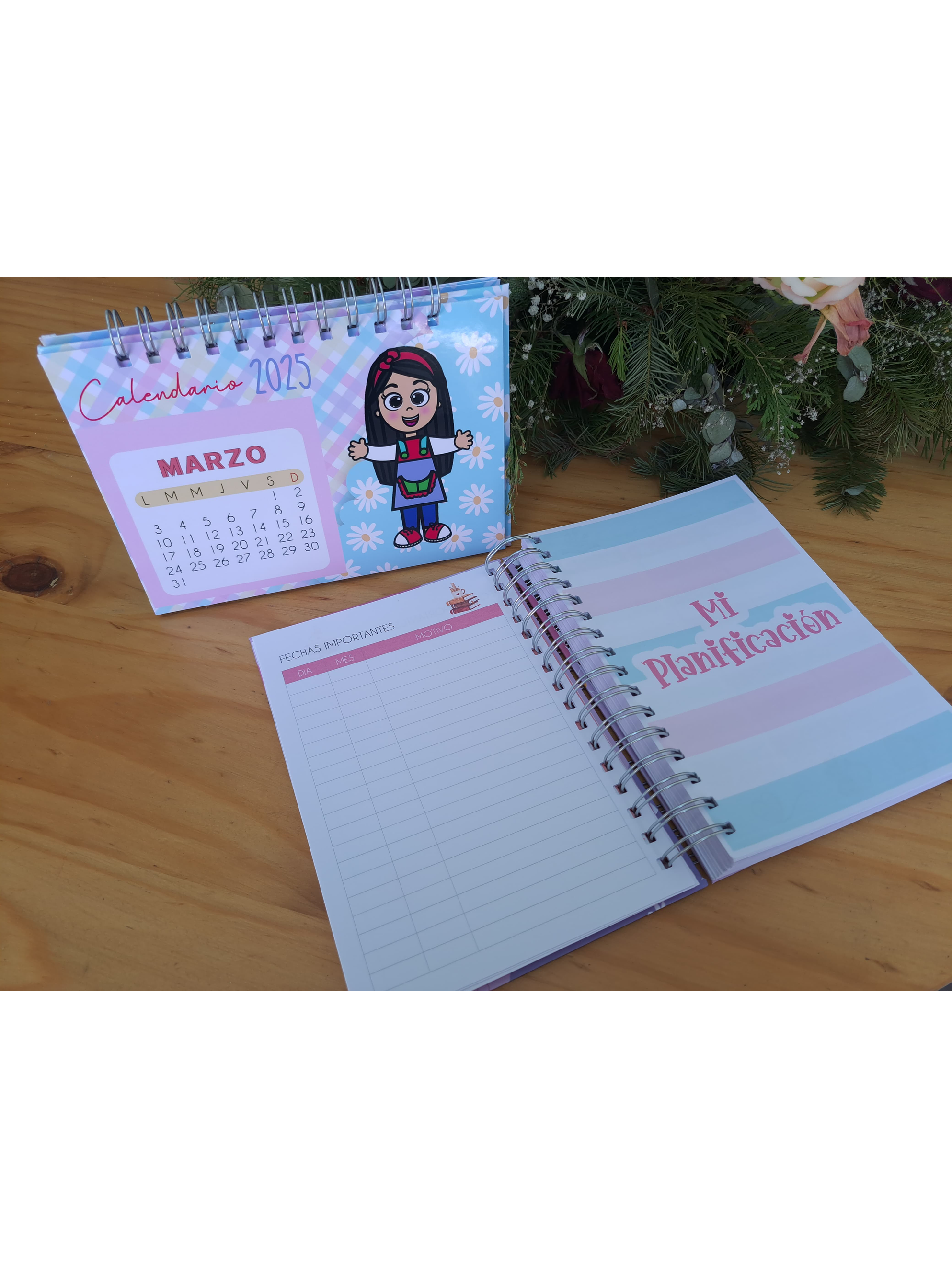 Box planner docente + calendario de escritorio  1
