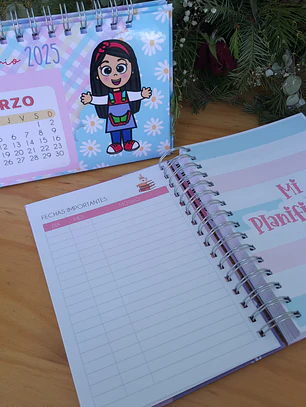 Box planner docente + calendario de escritorio 