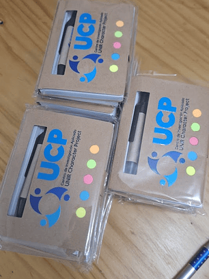 Set ecológico, Libreta con block de notas, post it y lápiz.