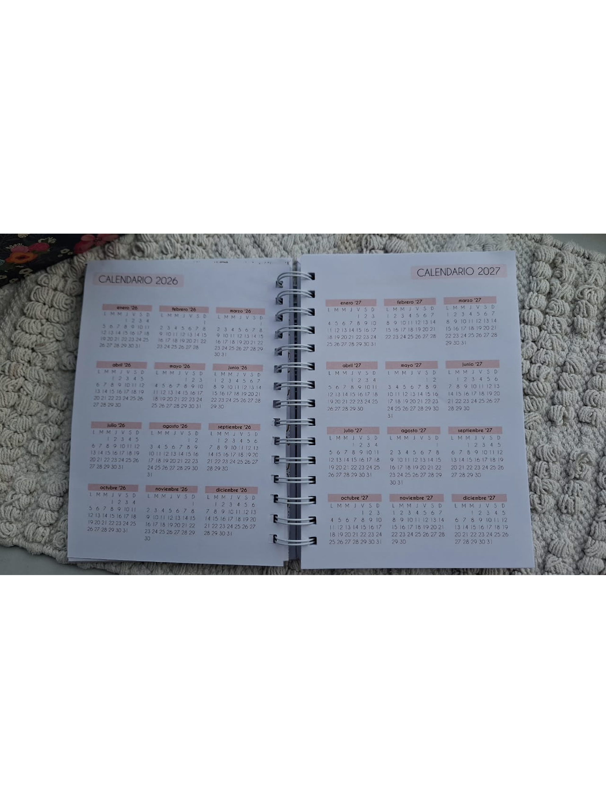 Cuaderno Planificador Collage de Fotos 4