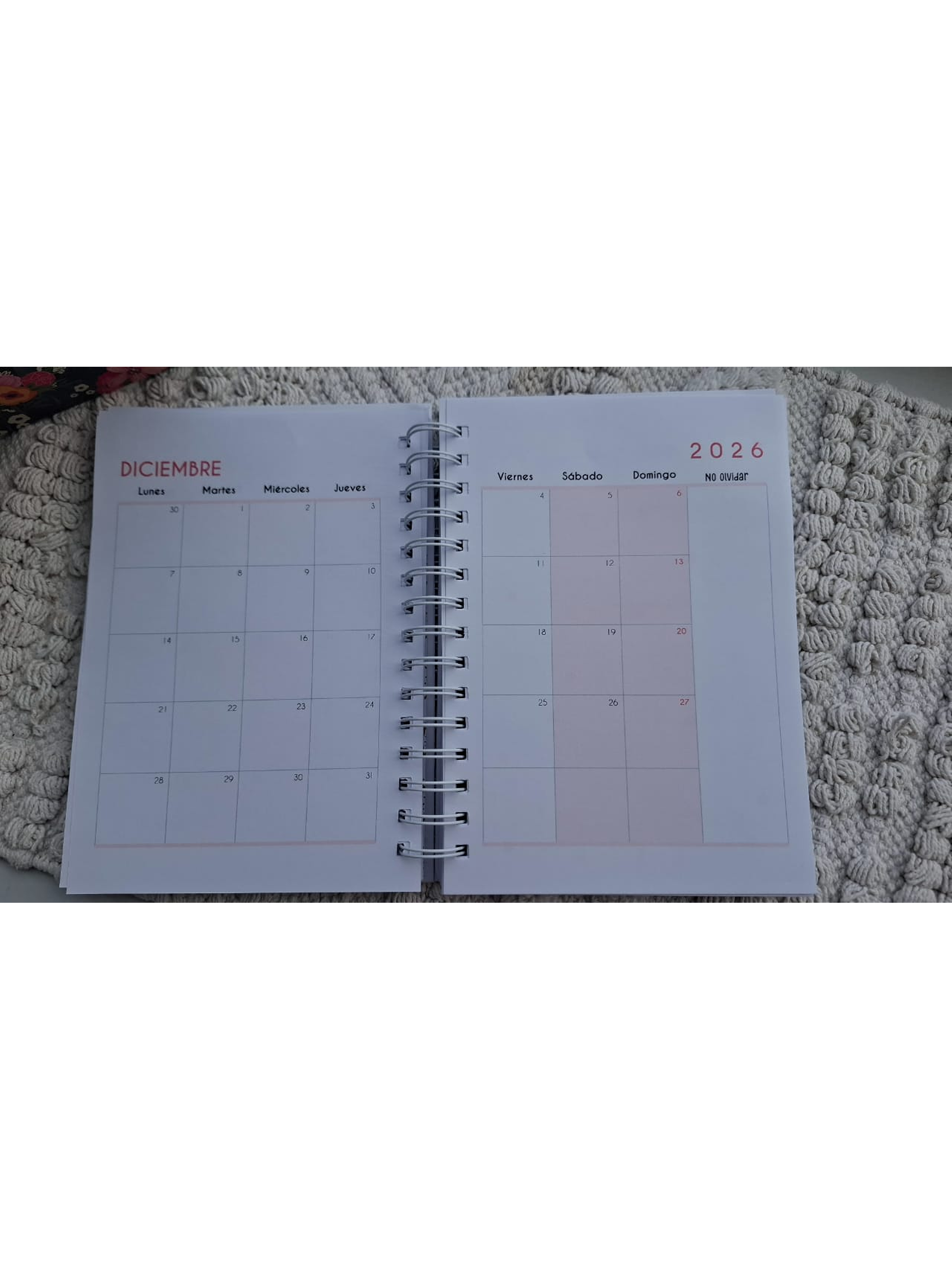 Cuaderno Planificador Collage de Fotos 8