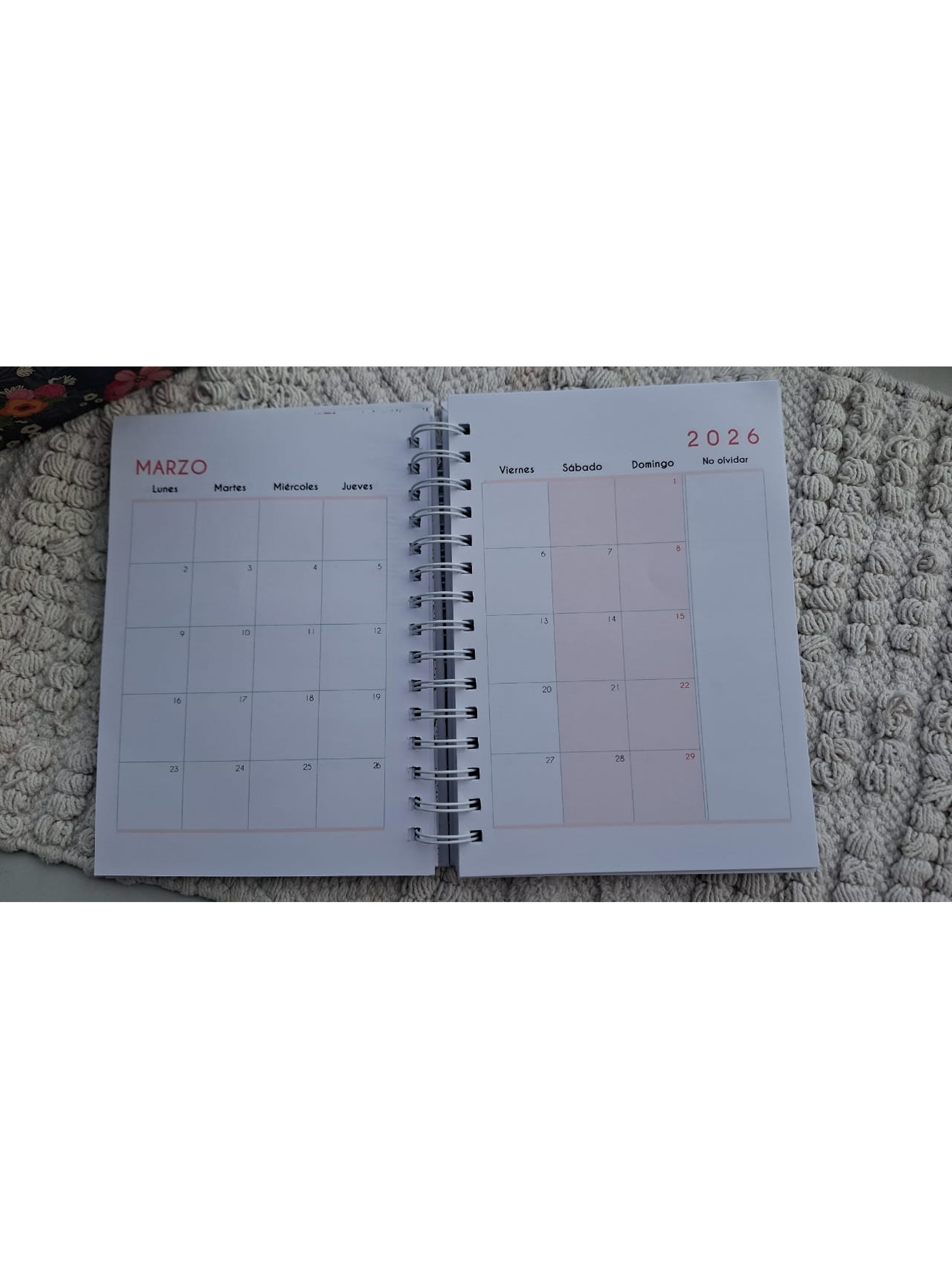 Cuaderno Planificador Collage de Fotos 7