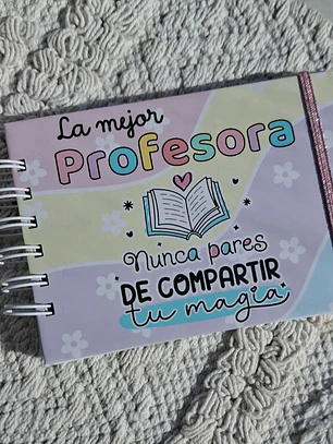 Libreta de apuntes profesora
